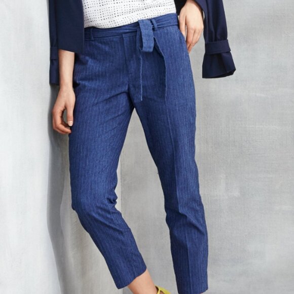 Banana Republic Linen Pin Stripe Pants, US 6 - Picture 1 of 6